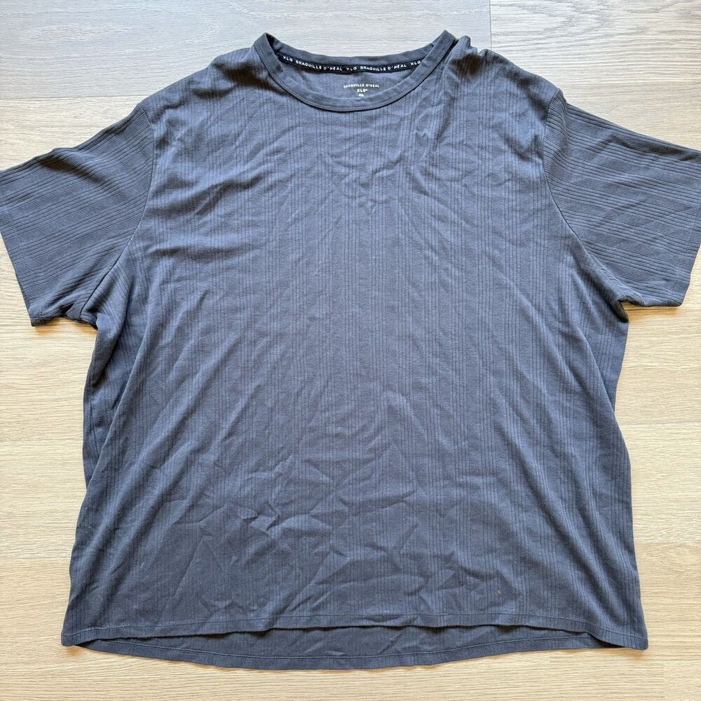 Shaquille Oneal XLG Shirt Men 4XL Gray Crew Tee Short Sleeve